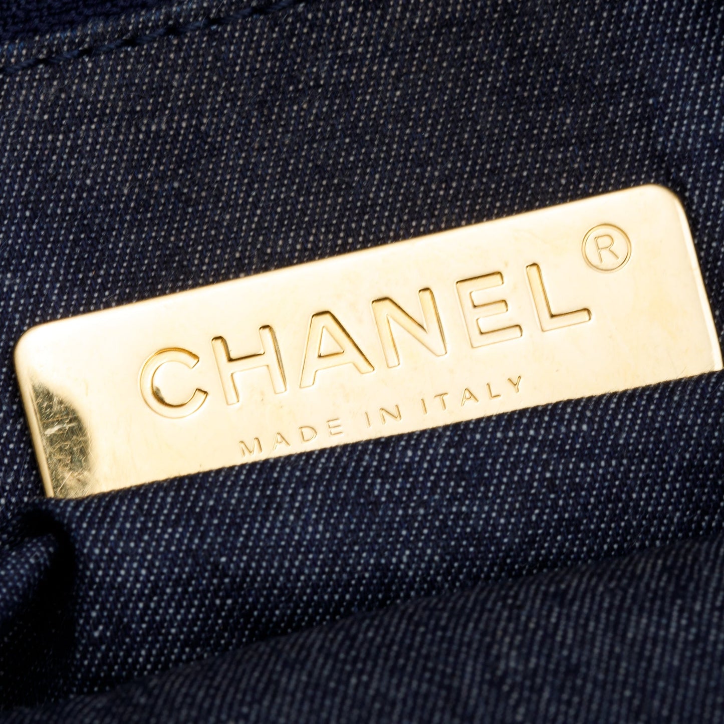 Chanel Navy Canvas Large 19 Flap Bag