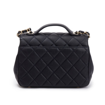 Chanel Navy Caviar Leather Medium Business Affinity Flap Bag
