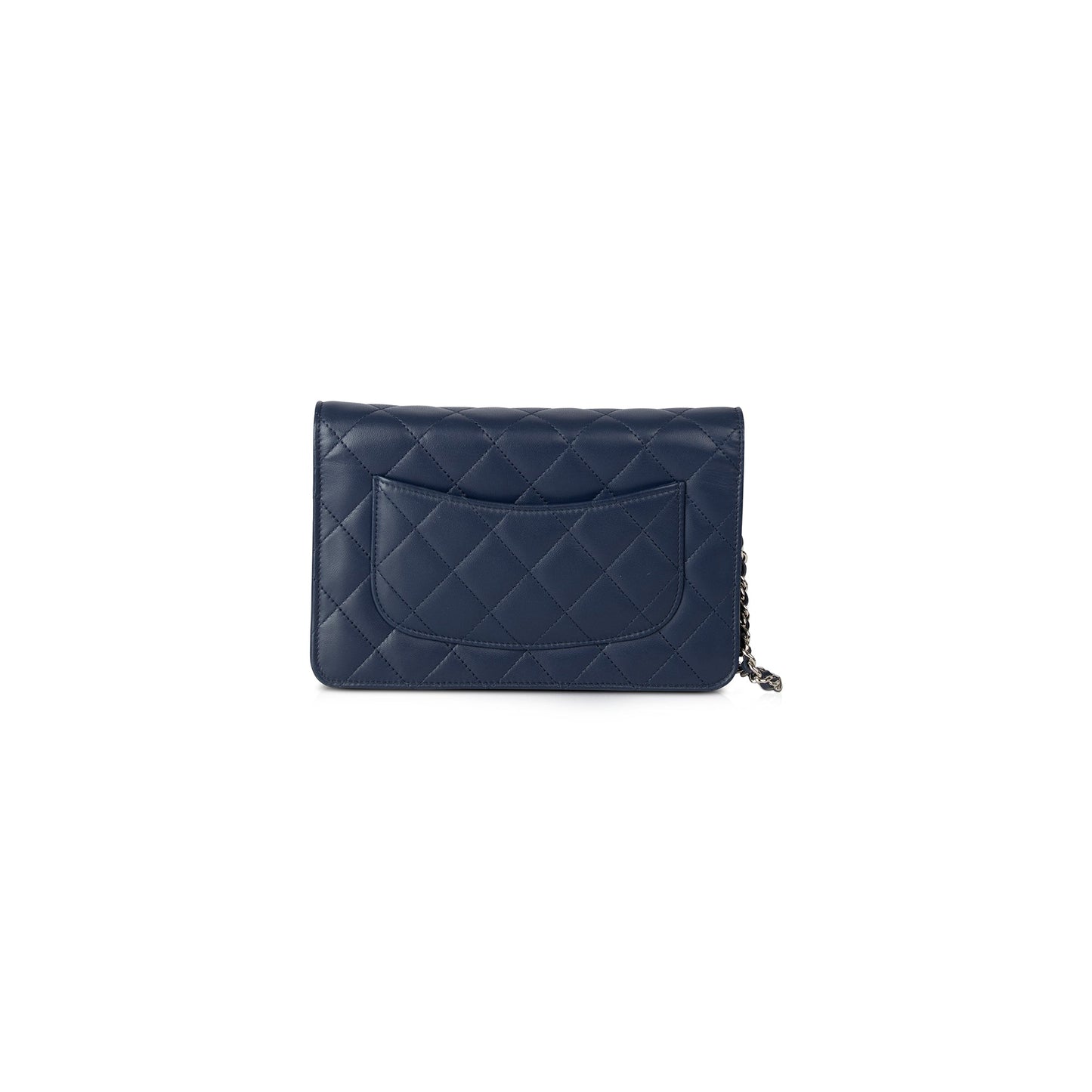 Chanel Navy Lambskin Classic Wallet on Chain