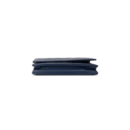 Chanel Navy Lambskin Classic Wallet on Chain