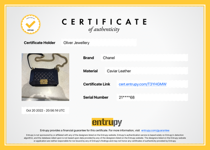 Chanel Navy Lambskin Small Boy Bag