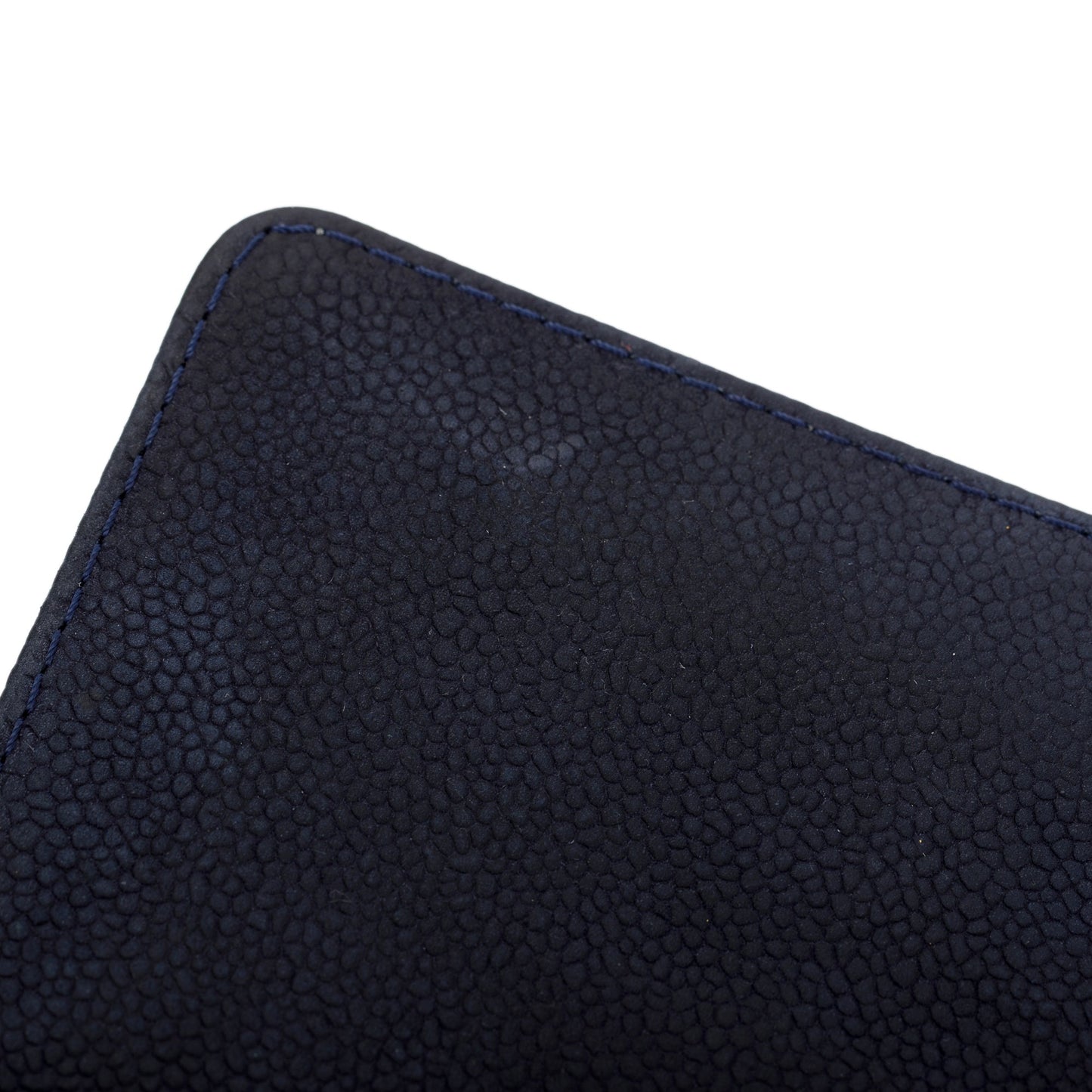 Chanel Navy Suede Calfskin Medium Boy Bag