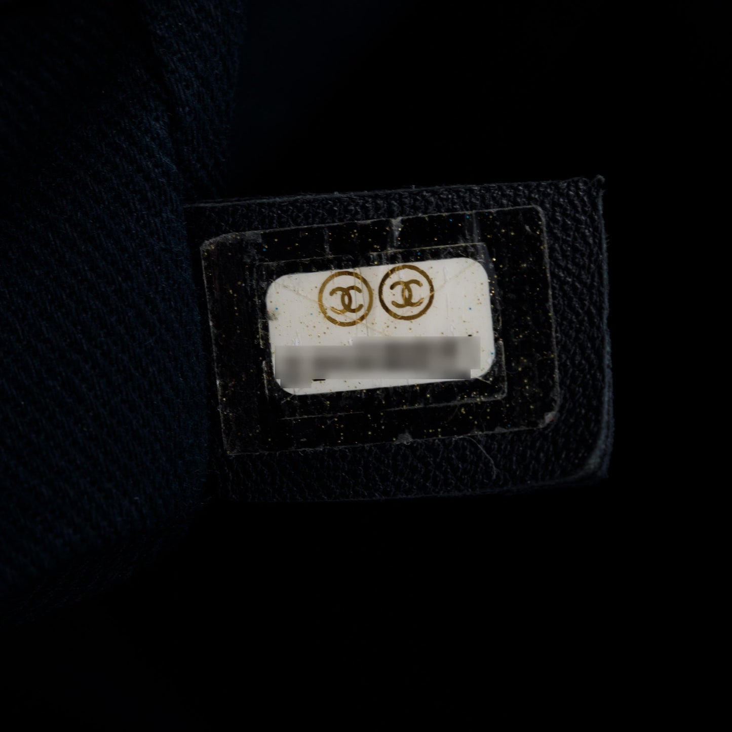 Chanel Neutral Canvas Navy Calfskin Medium Deauville Tote