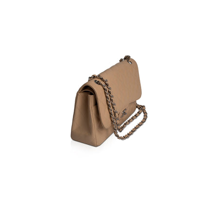 Chanel Neutral Caviar Classic Jumbo Double Flap Bag