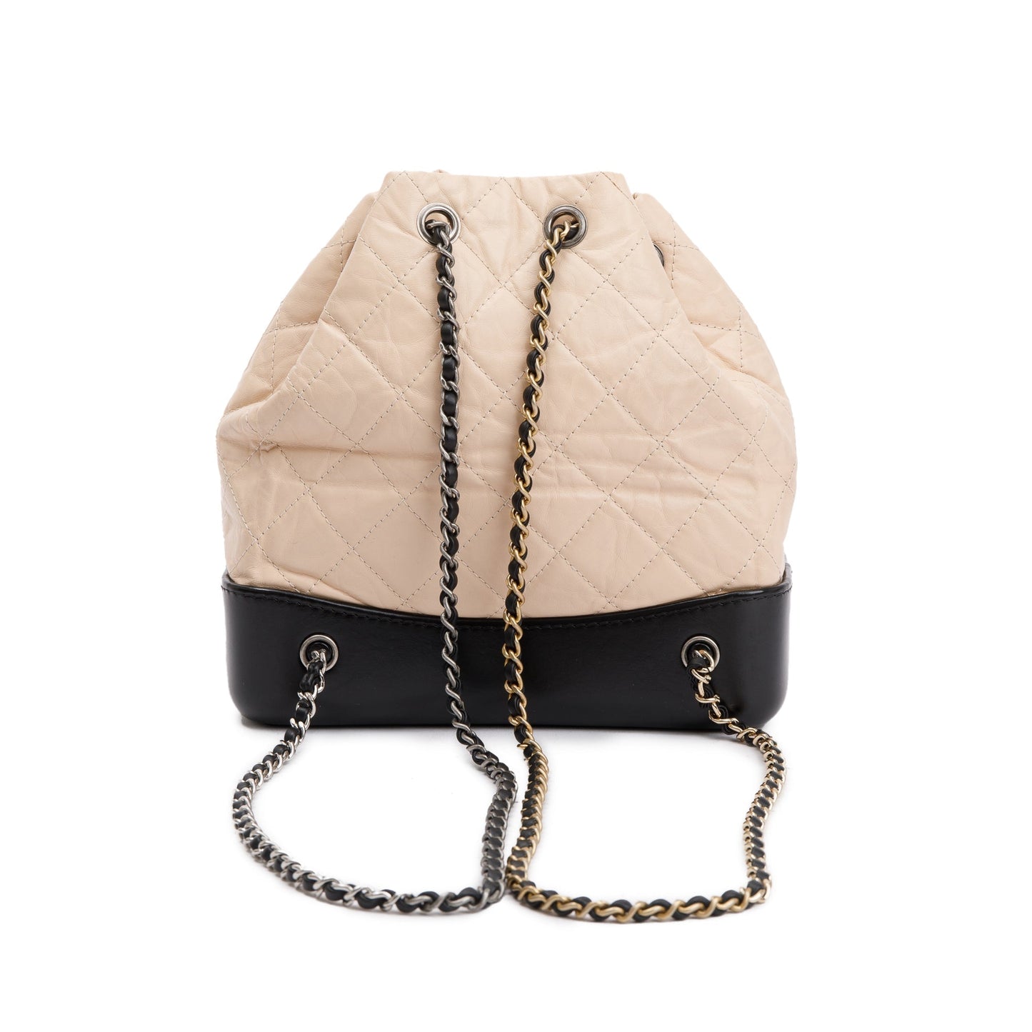 Chanel Neutral Leather Small Gabrielle Backpack