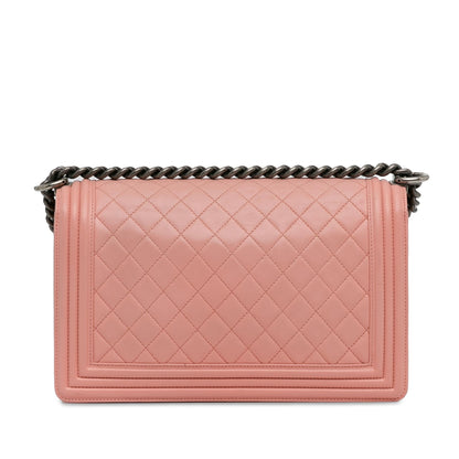 Chanel New Medium Lambskin Boy Flap (SHG-E3e9vY)