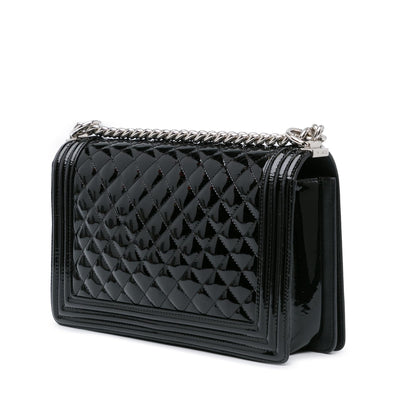 Chanel New Medium Patent Boy Flap (SHG-eFB4ww)