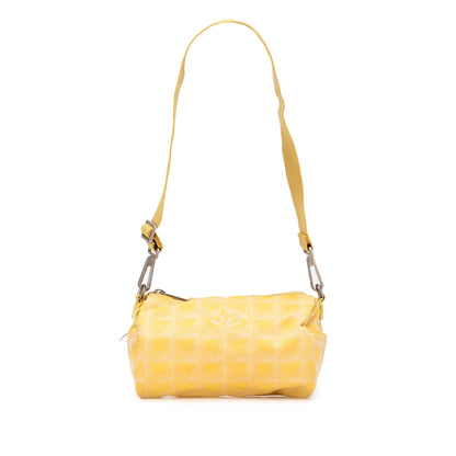 Chanel New Travel Line Nylon Barrel Shoulder Bag