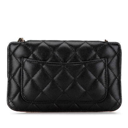 Chanel Nylon Graffiti Foldable Shopping Tote in Caviar Flap (SHG-HcnFTW)