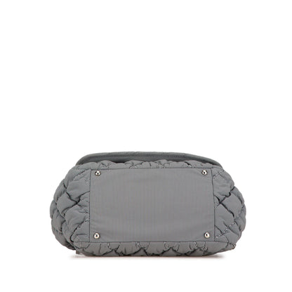 Chanel Nylon Quilted Bubble Accordion Chain Flap (SHG-cwY1i5)