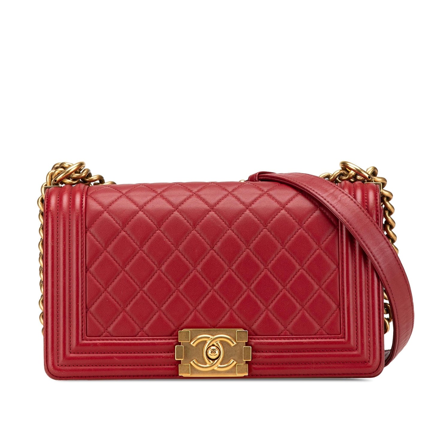 Chanel Old Medium Lambskin Boy Flap