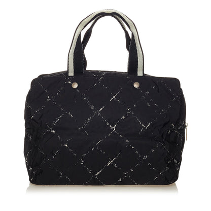 Chanel Old Travel Line Nylon Tote Bag (SHG-27898)