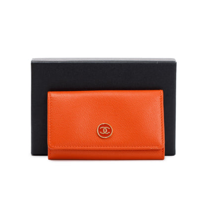 Chanel Orange Leather Key Holder