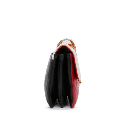 Chanel Pagoda Colorblocking Shoulder Bag (SHG-WQ2Rej)