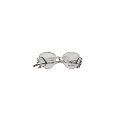 Chanel Pantos Interlocking CC Logo Removable Chain Eyeglasses