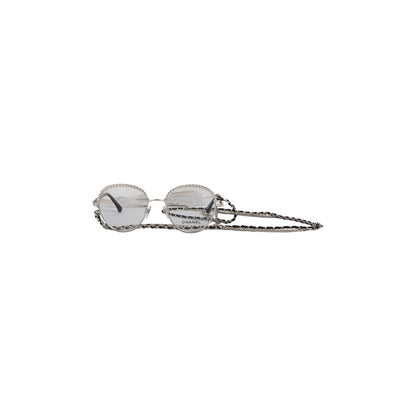 Chanel Pantos Interlocking CC Logo Removable Chain Eyeglasses