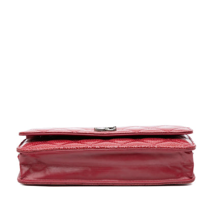 Chanel Paris Dallas CC Patent Goatskin Wallet on Chain (SHG-vrlUi1)