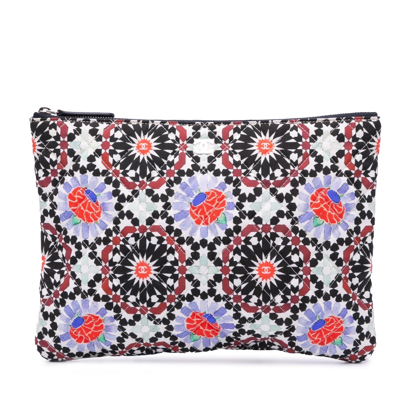 Chanel Paris Dubai Medium Printed Canvas Cosmetic Case
