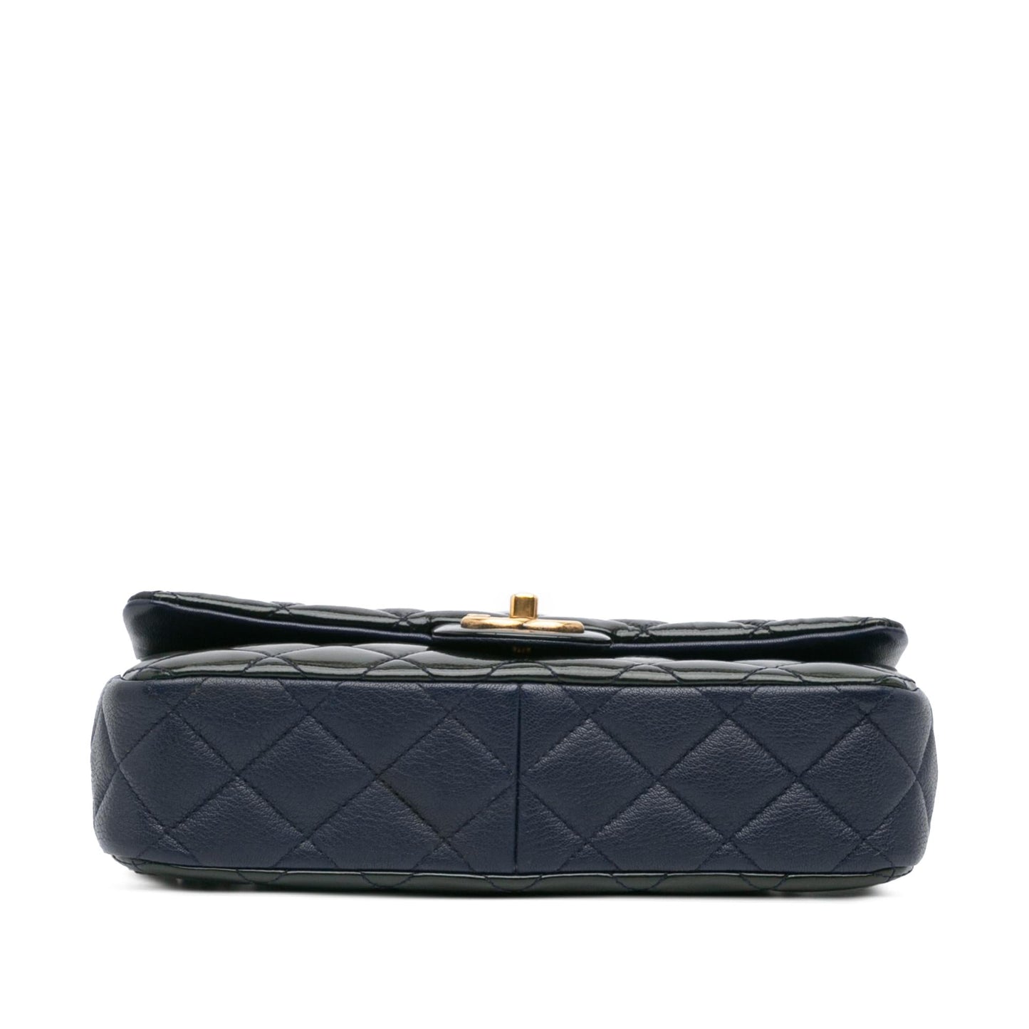 Chanel Paris-Salzburg Medium Patent Goatskin CC Eyelet Flap