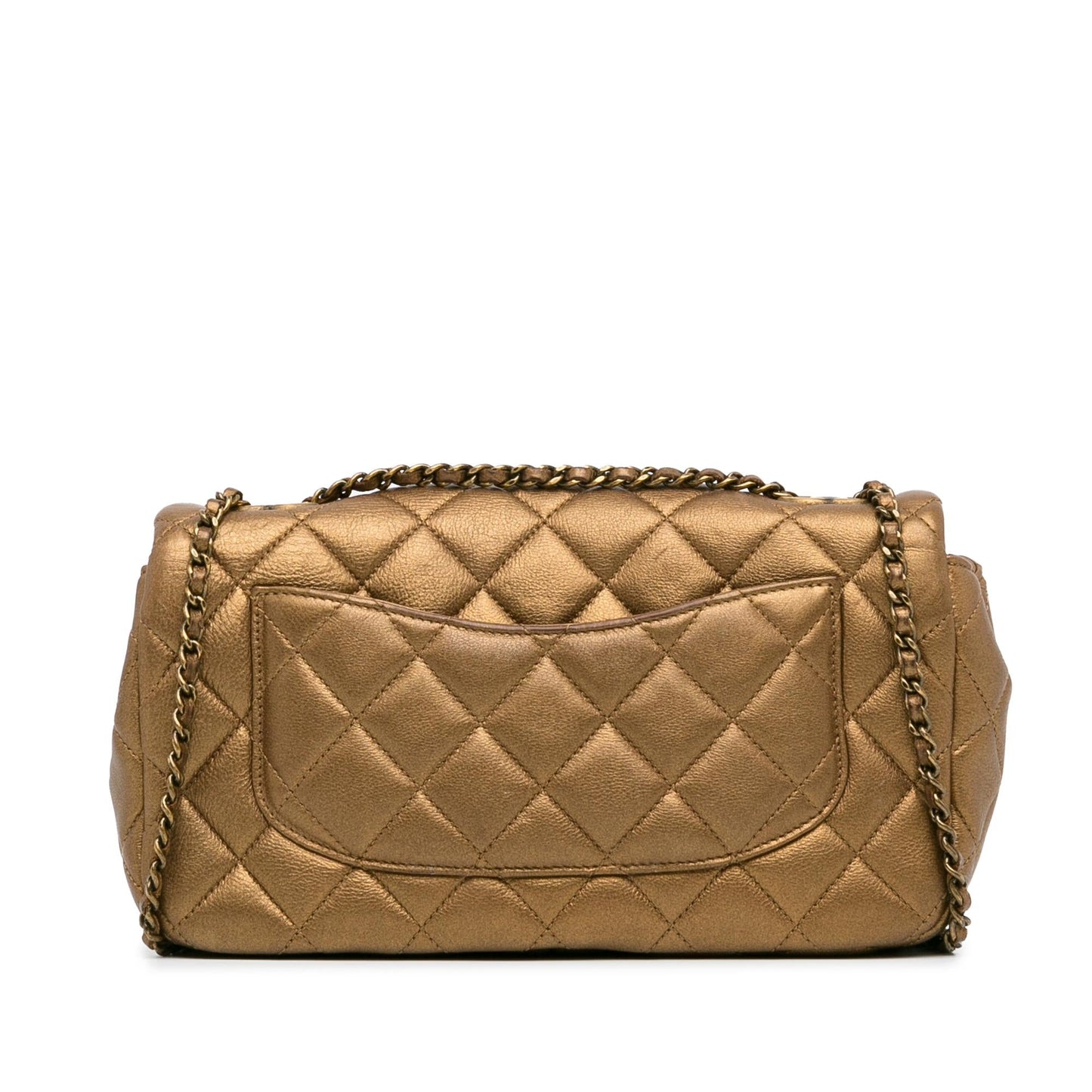 Chanel Paris-Salzburg Metallic Lambskin CC Eyelet Flap (SHG-E5PCT2)