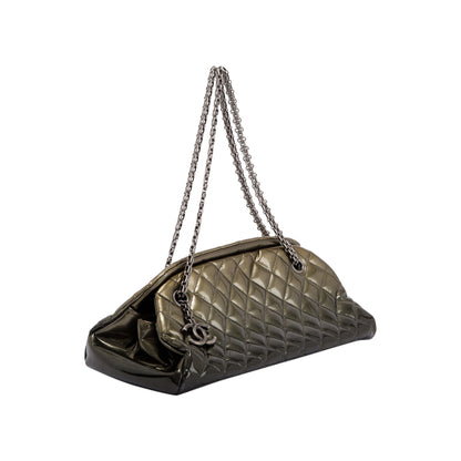 Chanel Patent Just Mademoiselle Medium Bowler Bag