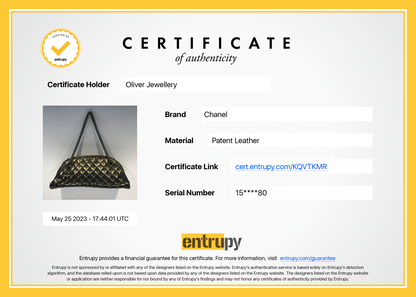Chanel Patent Just Mademoiselle Medium Bowler Bag