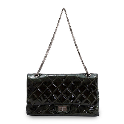 Chanel Patent Leather 2.55 Reissue 227 Double Flap Bag