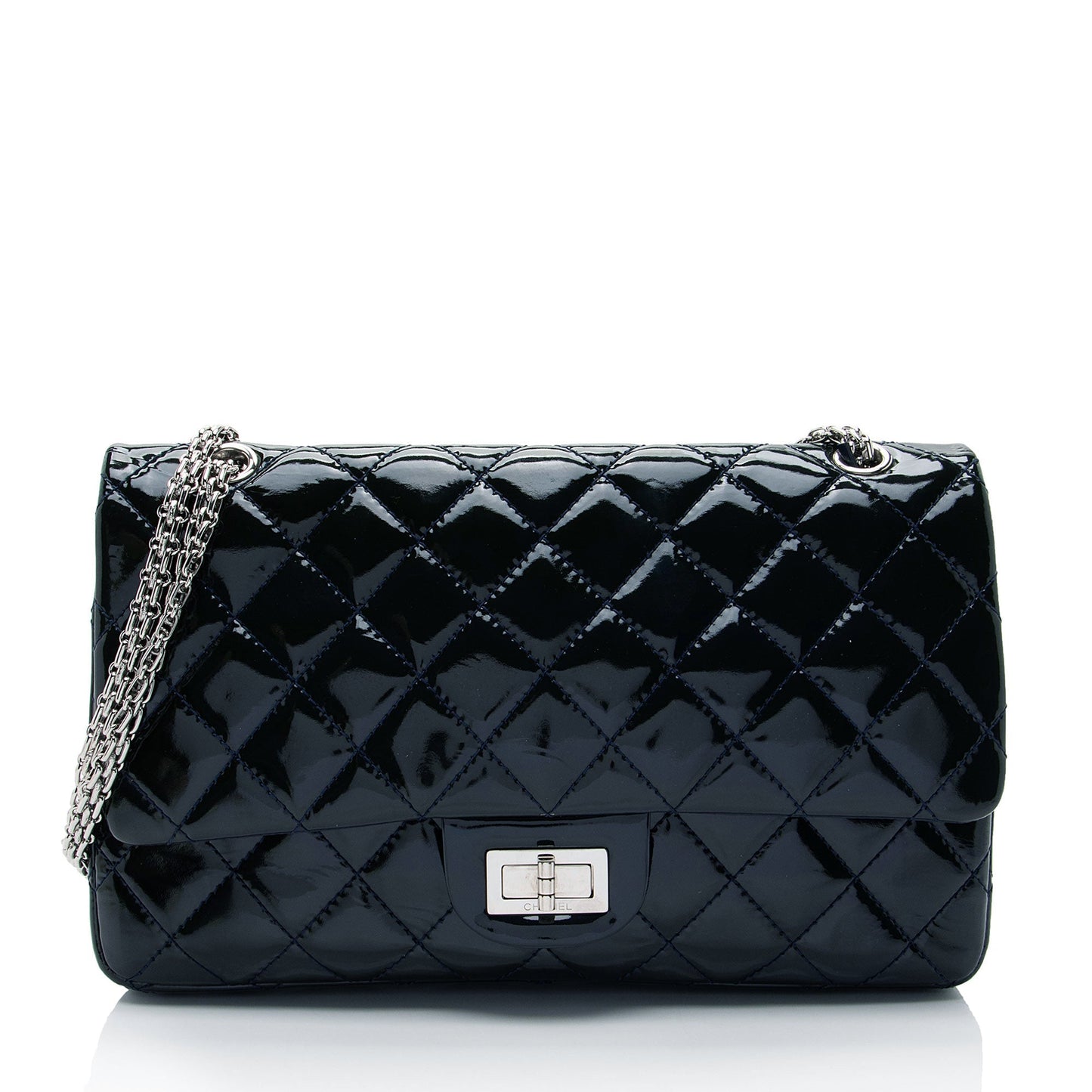 Chanel Patent Leather Calfskin Reissue 227 Double Flap Bag