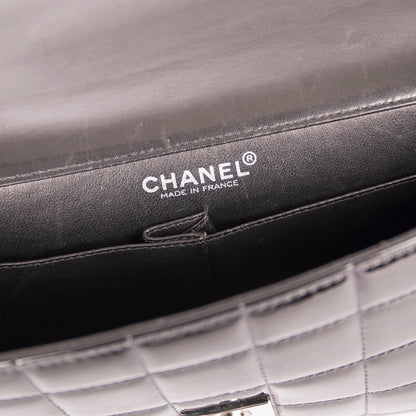 Chanel Patent Leather Chocolate Bar Chain Clutch