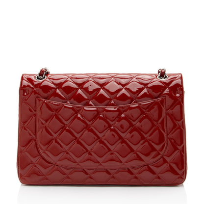 Chanel Patent Leather Classic Jumbo Double Flap Bag