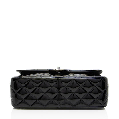 Chanel Patent Leather Classic Jumbo Double Flap Bag