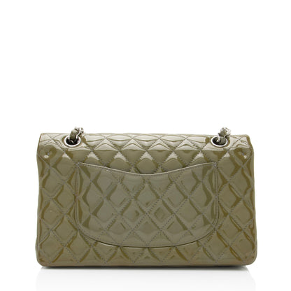 Chanel Patent Leather Classic Medium Double Flap Bag