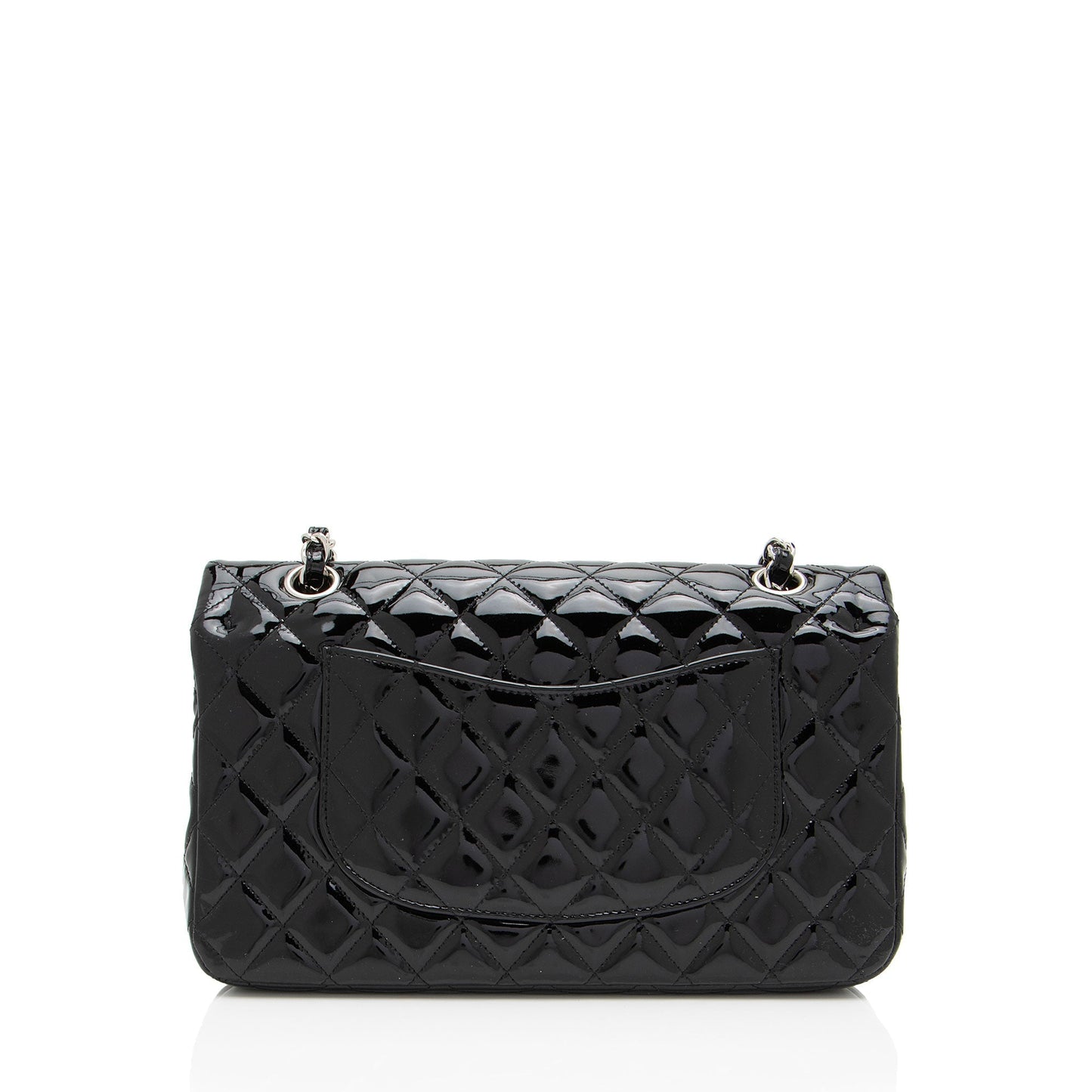 Chanel Patent Leather Classic Medium Double Flap Bag