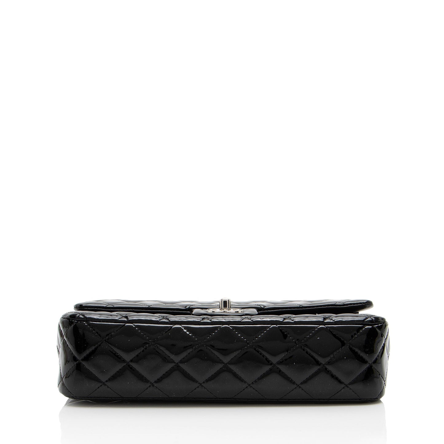 Chanel Patent Leather Classic Medium Double Flap Bag
