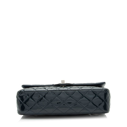 Chanel Patent Leather Classic Medium Double Flap Bag (SHF-lLuqxa)