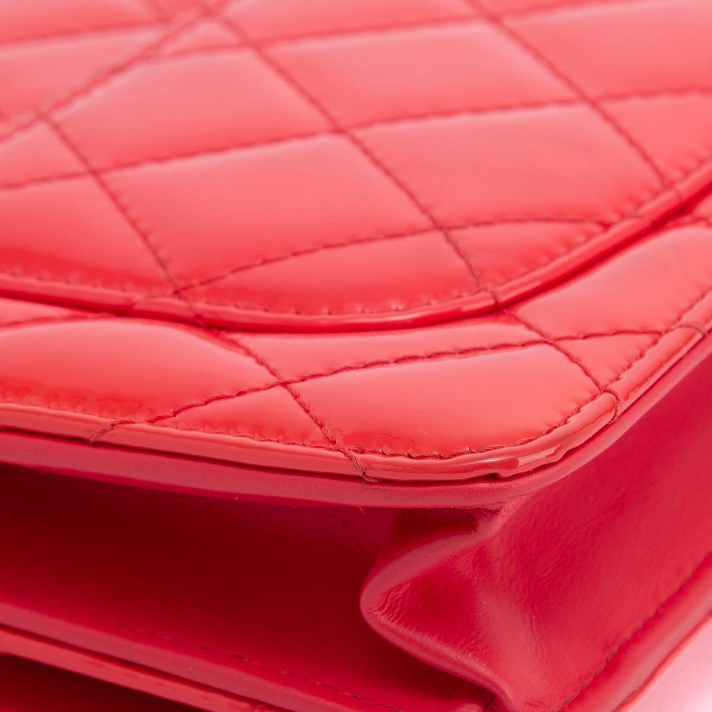 Chanel Patent Leather Classic Wallet on Chain
