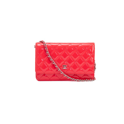 Chanel Patent Leather Classic Wallet on Chain