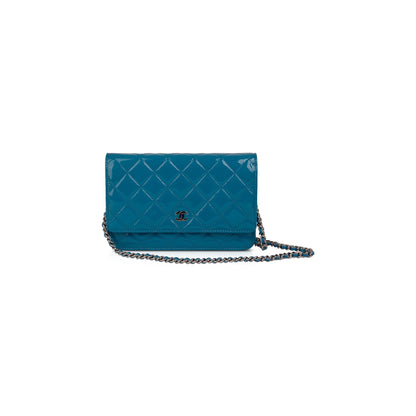 Chanel Patent Leather Classic Wallet on Chain