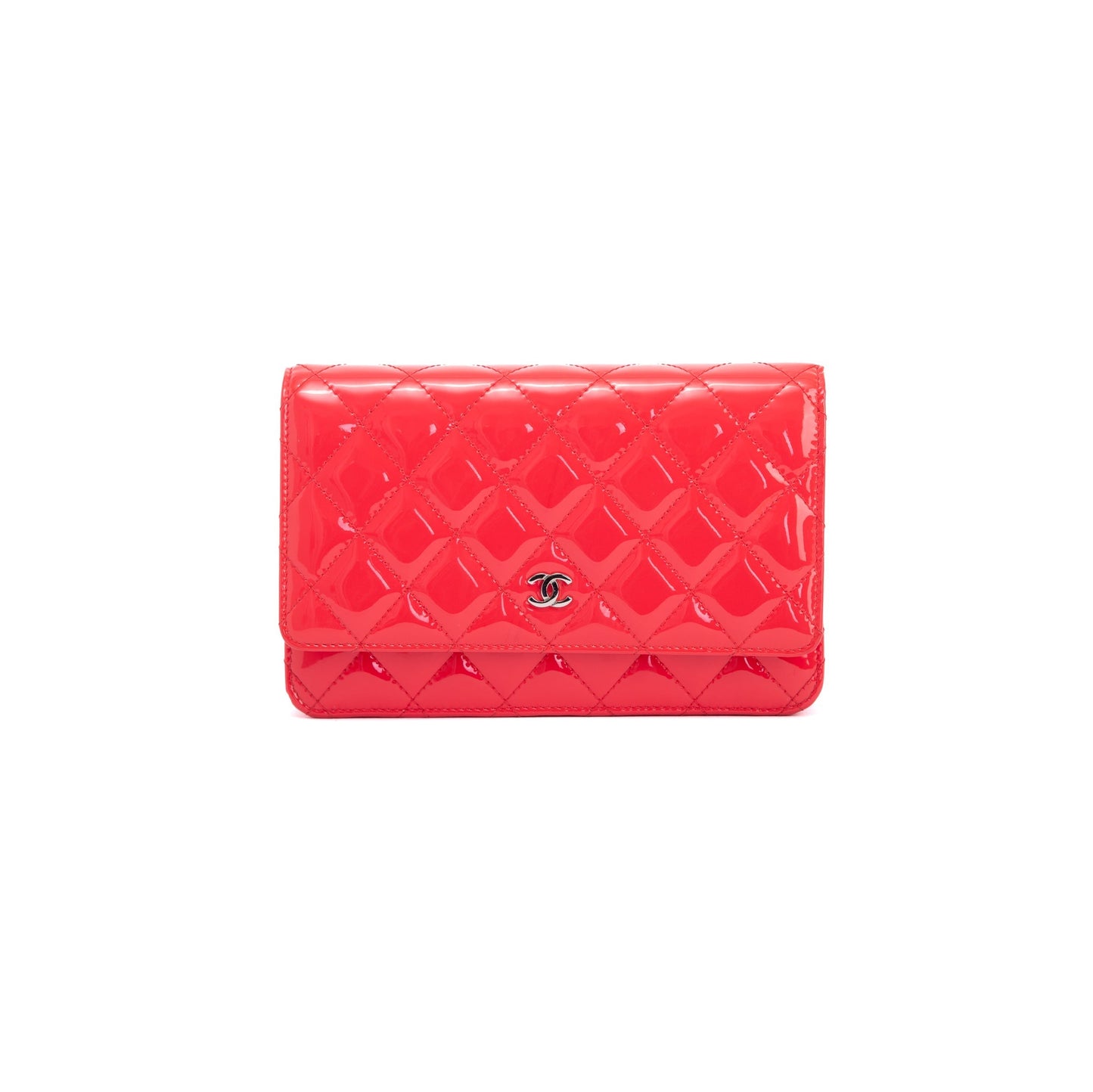 Chanel Patent Leather Classic Wallet on Chain
