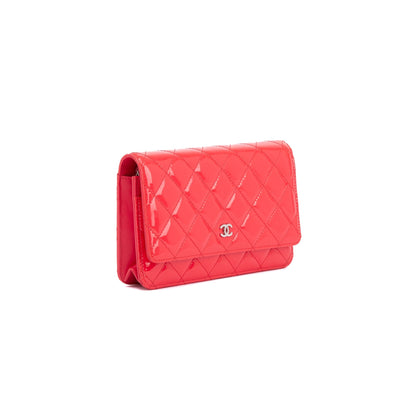 Chanel Patent Leather Classic Wallet on Chain