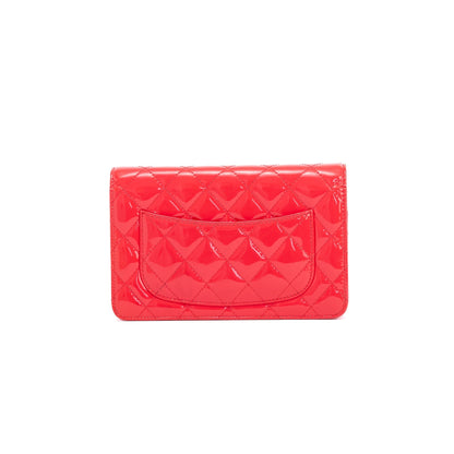 Chanel Patent Leather Classic Wallet on Chain