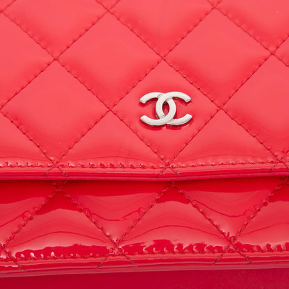 Chanel Patent Leather Classic Wallet on Chain
