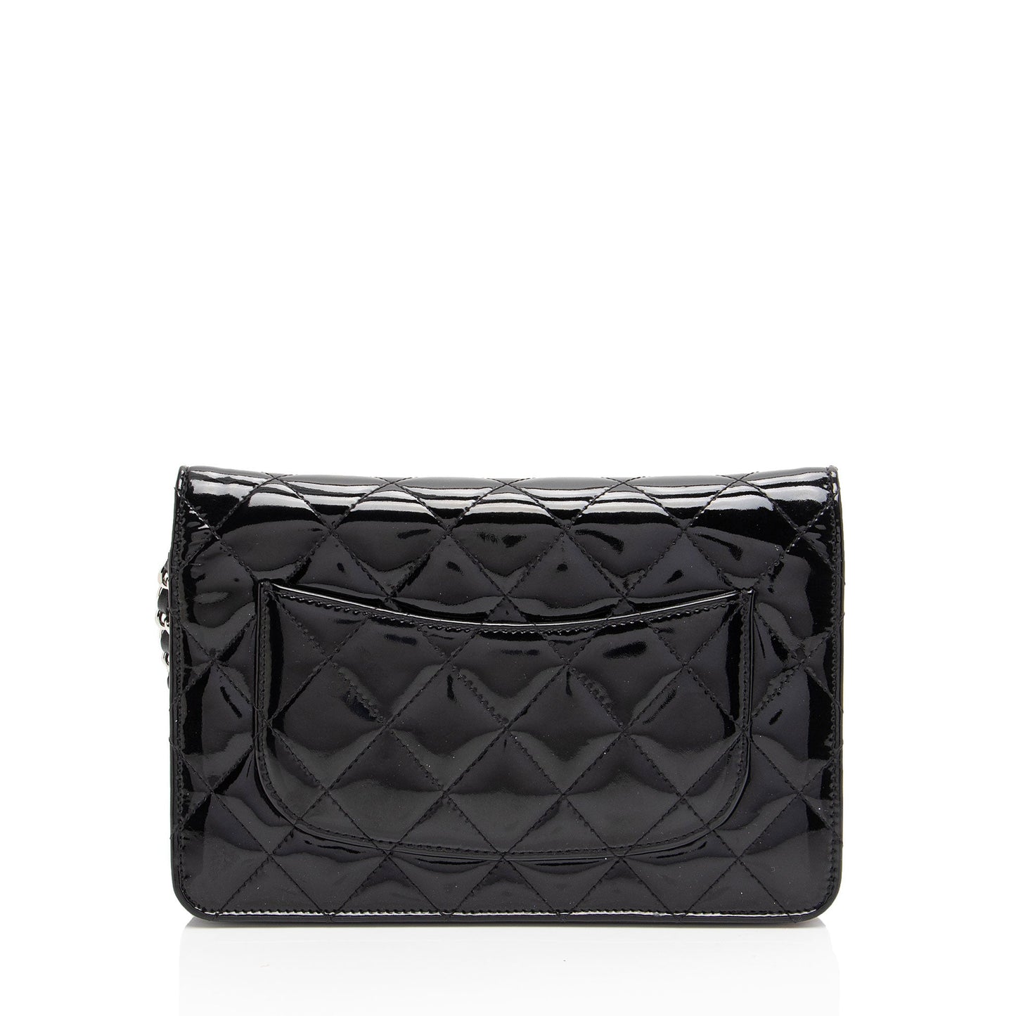Chanel Patent Leather Classic Wallet on Chain (SHF-sMkM9h)