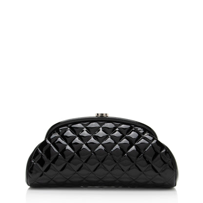 Chanel Patent Leather Timeless Clutch (SHF-QRt3pK)