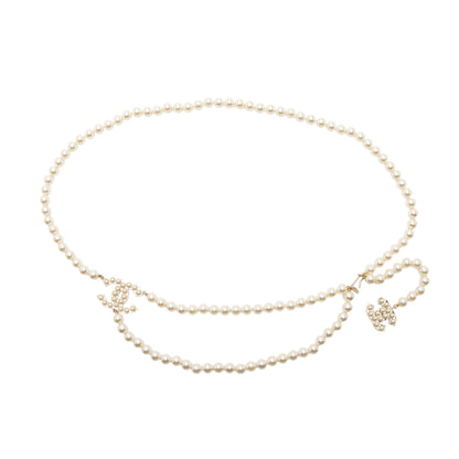 Chanel Pearl CC Chain Belt - Size 37 / 94 (SHF-CSdGHr)