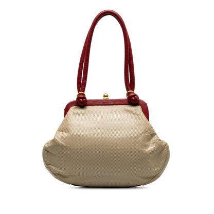 Chanel Perforated Bow Frame Handbag (SHG-EWnif8)