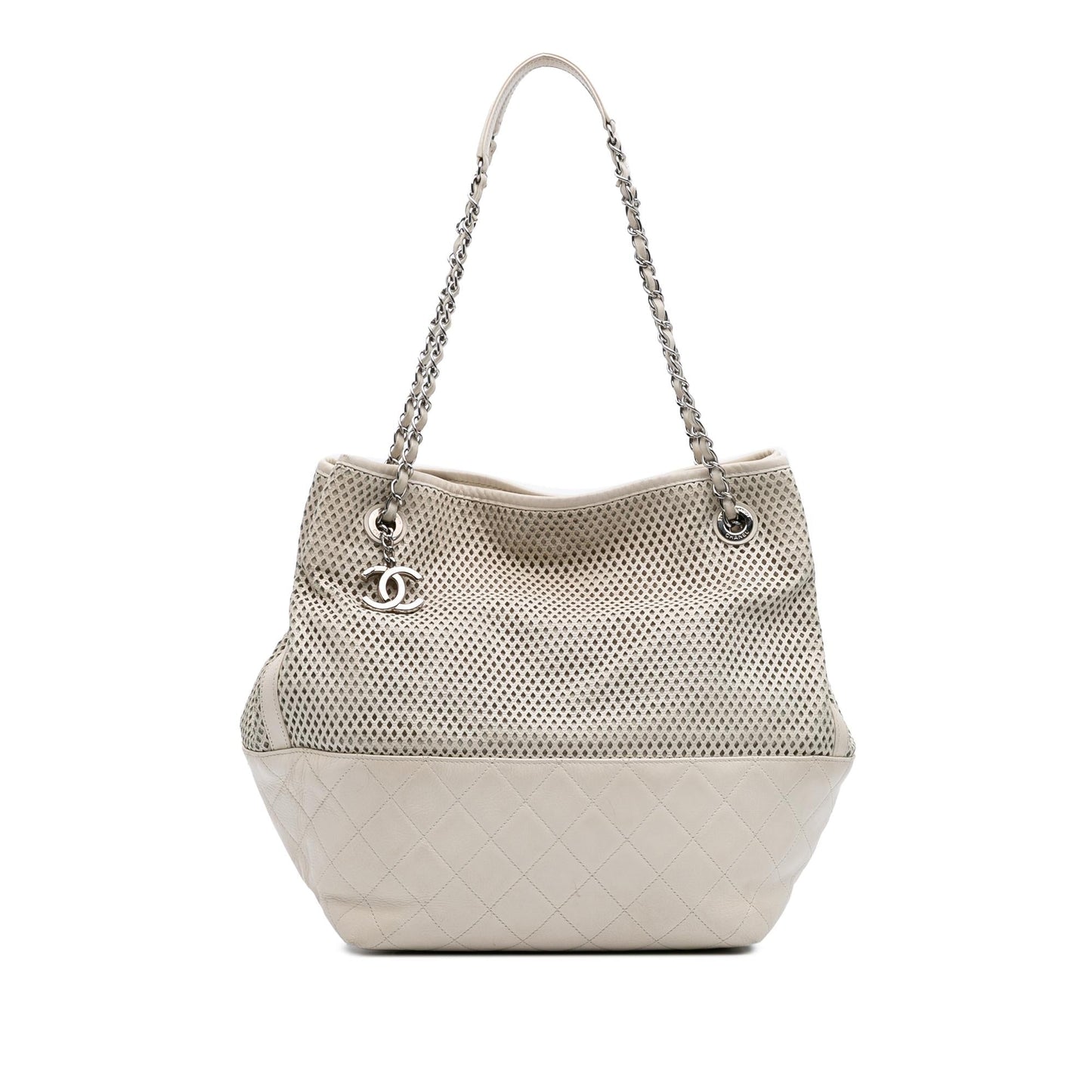 Chanel Perforated Calfskin Up In The Air North South Tote