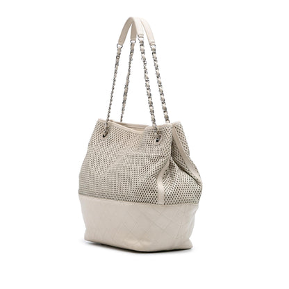 Chanel Perforated Calfskin Up In The Air North South Tote