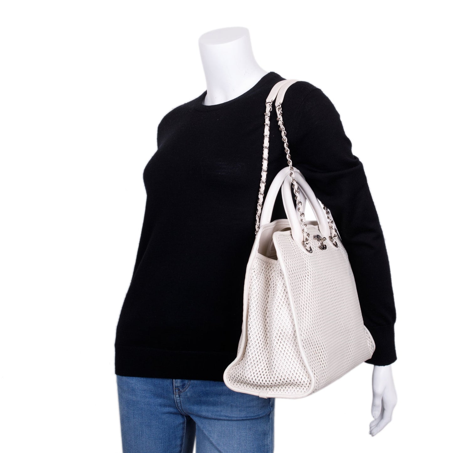 Chanel Perforated Leather Up In The Air Tote