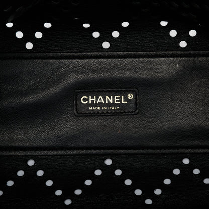 Chanel Perforated Patent CC Tote